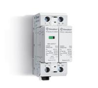 Finder Scaricatore di Sovratensione Tipo 2 7P.22. Protegge da da sovratensioni indotte e di manovra. Per sistemi TT e TN-S monofase con neutro. Protezione varistore L-N + spinterometro a gas N-PE