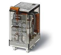 Finder Serie 55 - Relais contatti Agni + AU 60 VDC pulsante + LED + diodo