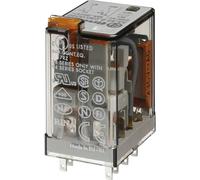 Relè Finder a zoccolo 2 scambi 10A 24VAC 553280240054