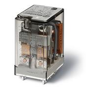 Finder Serie 55 - Relais industriale Mini circuito stampato 2 contatti 10 A 12 Vac Agni passo + AU