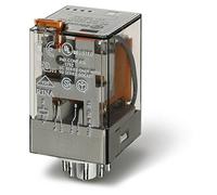 Finder Serie 60 - Relais Indicatore Octal 48 VDC 2 contatti pulsante + Indicatore Agni + AU