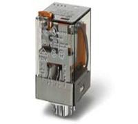 FIN 60.12.8 12V - Relè industriale, 2 contatti da 10 A, 8 poli, 12 V c.a.