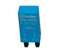 Finder Serie 99 - 6 - 220 VDC LED del modulo Verde