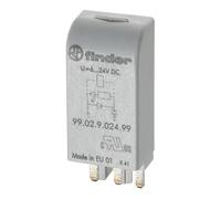Finder serie 99 - Modulo LED 6-24 V corrente alternata/corrente continua verde