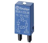 Finder Serie 99 - Modulo LED + Varistor 110 - 230 VDC/corrente alternata Rosso