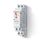 Finder Temporizzatore Luce Scale Tipo 14.71. 3 funzioni impostabili tramite selettore frontale . Dotato di 1 contatto 16 A. Adatto per impianti a 3 e 4 fili