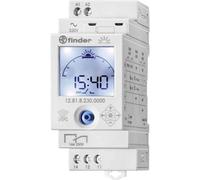 Finder Timer 230 V IP20 16 A, Su Binario DIN, SPDT, 12.81.8.230.0000