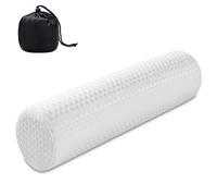 Findigit Cuscino cilindrico rotondo in memory foam per cervicale, per alleviare il dolore al collo, per dormire, cuscino di supporto per testa, schiena, gambe e yoga, 47 x 12,7 cm