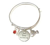 Finding Nemo Bracciale Bangle Just Keep Swimming Disney Metallo Nichel Free