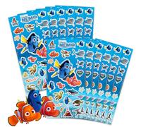 Finding Nemo - Confezione da 12 fogli adesivi per feste di compleanno per bambini e bambine, motivo: Alla ricerca di Nemo, accessori per feste di compleanno