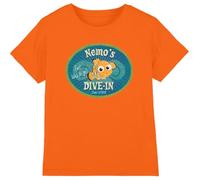 Finding Nemo Nemo's Dive in Unisex Kids T Shirt, Arancione, 3-4 Anni Bambini e Ragazzi