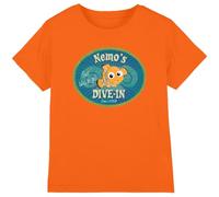 Finding Nemo Nemo's Dive in Unisex Kids T Shirt, Arancione, 5-6 Anni Bambini e Ragazzi