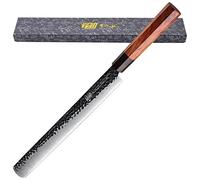 FINDKING Coltello per affettare il prosciutto Serie Dynasty, Coltello da intaglio affilato per la carne, Coltello per barbecue, Lama in acciaio ad alto tenore di carbonio 9Cr18MoV, 12 pollici/31 CM