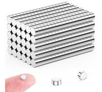 FINDMAG 50 Mini Magneti 4 mm x 2 mm per Bacheca, Frigorifero e Lavagne Magnetiche - Calamite Rotonde per Lavori