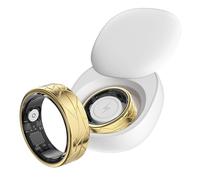 findtime Anello intelligente Golden Smart Ring Android per uomo e donna, anello fitness tracker contapassi, misurazione della frequenza cardiaca, monitoraggio della salute, monitoraggio delle attività