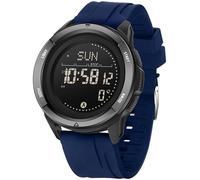 findtime Compass - Orologio tattico per uomo e donna, con metronomo, contapassi, conto alla rovescia, doppio fuso orario, sveglia, cronometro, cinturino in gomma, leggero, digitale, impermeabile,