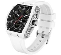 findtime Orologio da polso da uomo, digitale e analogico, militare, impermeabile, 5 ATM, orologio sportivo da uomo, con luce LED, cronometro Coutdown tattico, orologio da esterno, in silicone, 12/24H,