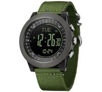 findtime Orologio da uomo con altimetro, barometro, bussola, escursionismo | ABC Orologio con display di altitudine della temperatura, contapassi, orologio militare per campeggio, arrampicata, avventure