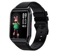 findtime Orologio da uomo - Ossimetro | Termometro corporeo | Grande schermo da 1,69 pollici | Orologio da donna compatibile con telefoni Android e iOS Cinturino in silicone, Nero , misura unica