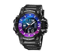 findtime Orologio digitale da uomo, impermeabile fino a 50 m, doppio display, analogico-digitale, per sport all'aria aperta, luminoso, tattico, militare, sveglia, cronometro, orologio da polso da