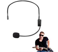 Finduat Cuffie finte, Rockstar, accessori per cosplay, per uomini e donne, hippie, cantanti, cuffie, accessori per feste di compleanno, Halloween, per adulti, nero, taglia unica