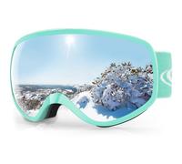 Findway Maschera da Sci Bambino 3~12 Anni Occhiali da Sci Maschera Sci Occhiali Sci per Ragazzo Ragazza Anti UV Anti Nebbia Compatibile con Casco per Sci Snowboard Sport Invernali