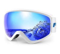 Findway Maschera da Sci Bambino 5~16 Anni Occhiali da Sci Maschera Sci Bambino Occhiali Sci OTG per Ragazzo Ragazza Anti UV Anti Nebbia Compatibile con Casco per Sci Snowboard Sport Invernali