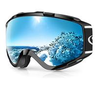 Findway Maschera da Sci, Occhiali da Sci per Uomo Donna Teenager OTG Maschere Sci,Anti Nebbia 100% Anti-UV Maschera Sci,Adatto a Snowboard,Motocross e Altri Sport Invernali