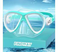 Findway Maschera da snorkeling per bambini, occhialini da nuoto per bambini con copertura per il naso per 4-14 anni, ragazzi e ragazze, comoda vestibilità, impermeabile, nessuna perdita, maschere