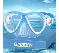 Findway Maschera da snorkeling per bambini, occhialini da nuoto per bambini con copertura per il naso per 4-14 anni, ragazzi e ragazze, comoda vestibilità, impermeabile, nessuna perdita, maschere