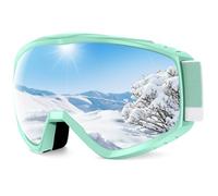Findway Maschere da Sci, Occhiali da Sci per Uomo Donna Giovani Adolescenti OTG, Protezione UV400 Occhiali da Sci Snowboard,Anti-Nebbia Antivento,Occhiali da Sci Antiriflesso per lo Sci e lo Snowboard