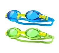 findway Occhiali da nuoto per bambini, set di 2 occhiali da immersione per bambini per 3,4,5,6,7,8,9,10,11,12 anni, anti-appannamento, protezione UV, occhiali da piscina per ragazzi e ragazze, blu,