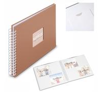 Fine Art - Album a spirale, 36 x 32 cm, 50 pagine, colore: Bianco