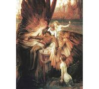 Fine Art Prints James Mourning for Icarus Myth Greek Wings Painting - Poster da parete senza cornice, decorazione per la casa