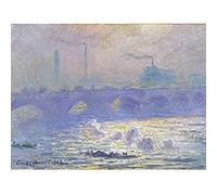 Fine Art Prints Stampa artistica da parete senza cornice Claude Monet Waterloo Bridge Home Decor Premium