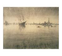 Fine Art Prints Whistler Nocturne Etchings - Stampa Artistica su Tela, Extra Large