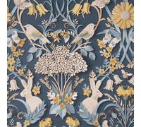 Fine Decor Dimensioni Carta Da Parati Woodland 3D Animale Damascato Blu FD42950