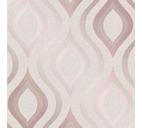 Fine Décor FD42206 Carta da parati Geo al quarzo, oro rosa
