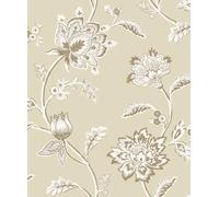 Fine Decor FD43452 - Carta da parati Juliette, motivo floreale, colore naturale