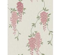 Fine Decor FD43671 - Carta da parati floreale con glicine, colore: rosa