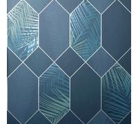 Fine Decor Miami Foglia Geometrica Carta da Parati (AG546)