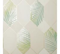 Fine Decor Miami Foglia Geometrica Carta da Parati (AG546)