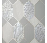 Fine Decor Miami Foglia Geometrica Carta da Parati (AG546)