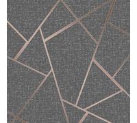 Fine Decor Quarzo Fractal Parati - Geometrico Brillantini Metallico Vinile