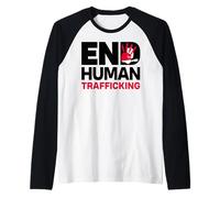Fine del Traffico di Esseri Umani Maglia con Maniche Raglan