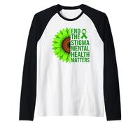 Fine dello Stigma La Salute mentale Conta la consapevolezza Maglia con Maniche Raglan