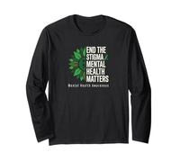 Fine dello Stigma Questione di Salute mentale Sunfllower Malattia cerebrale Maglia a Manica