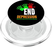 Fine Depressione Shirt - Consapevolezza della salute mentale PopSockets PopGrip per MagSafe
