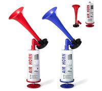 Fine jade2 2 pezzi Airhorn Clacson ad aria compressa ad aria compressa Air Horn estremamente forte corno portatile per eventi sportivi, canottaggio, feste, compleanni, campeggio, laurea, blu