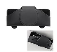 Fine jade2 Porta Occhiali da Sole da Auto per Parasole Supporto Occhiali da Sole Auto Pelle per Tutti Gli Occhiali e Clip per Visiera Auto